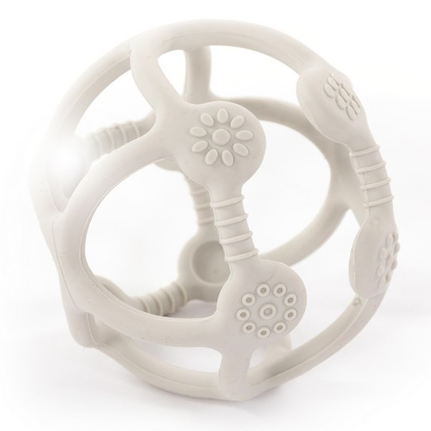 Balle silicone de dentition - Grise 