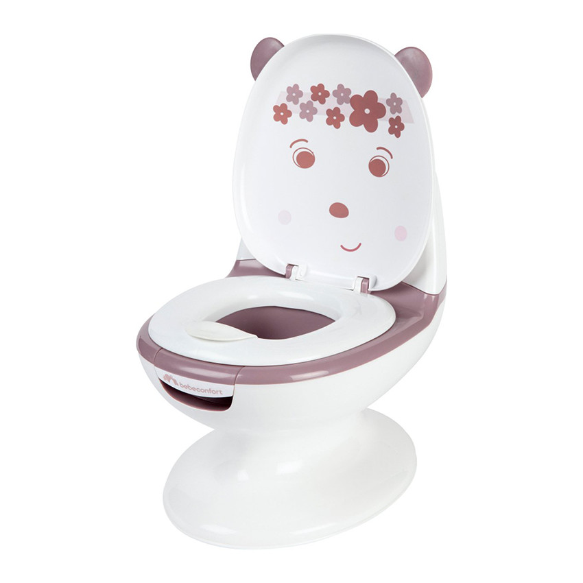 Mini toilette bébé Oursonne Blanc/Rose 