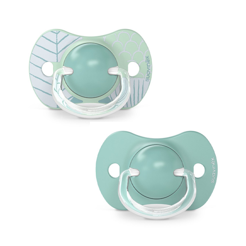 Set van 2 siliconen fopspeenen SX Pro 18M+ Dreams Blue 