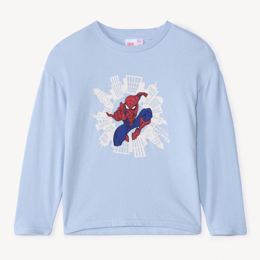 T-shirt manches longues Spider-man Marvel oversize garçon 