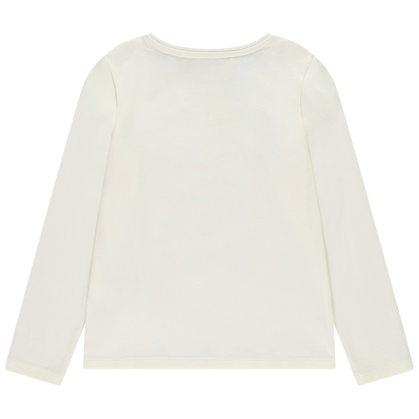 Langarm T-shirt met bloemenprint voor meisjes 