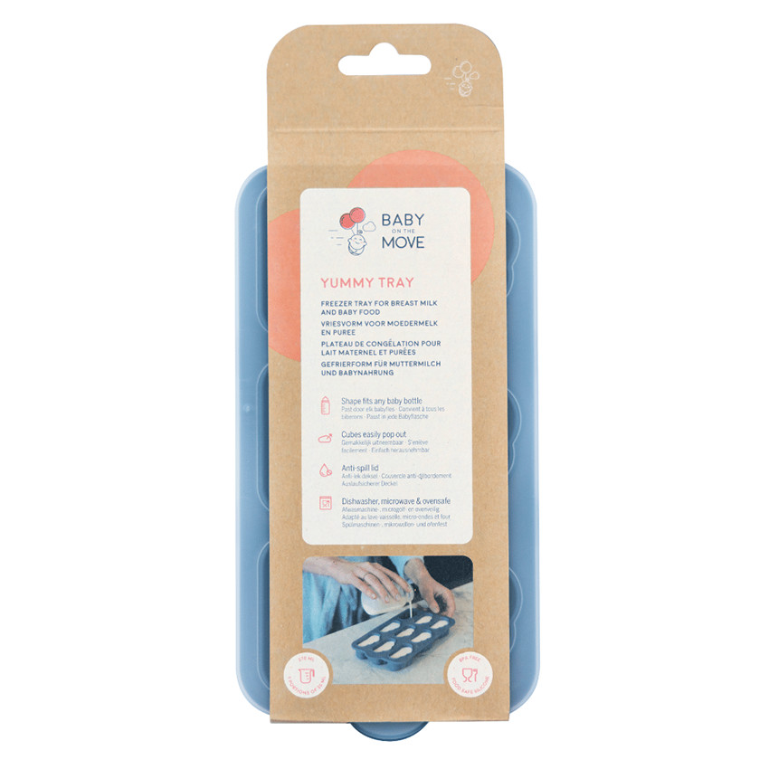 Vriesschaal voor Moedermelk en Voeding Yummy Tray Denim 