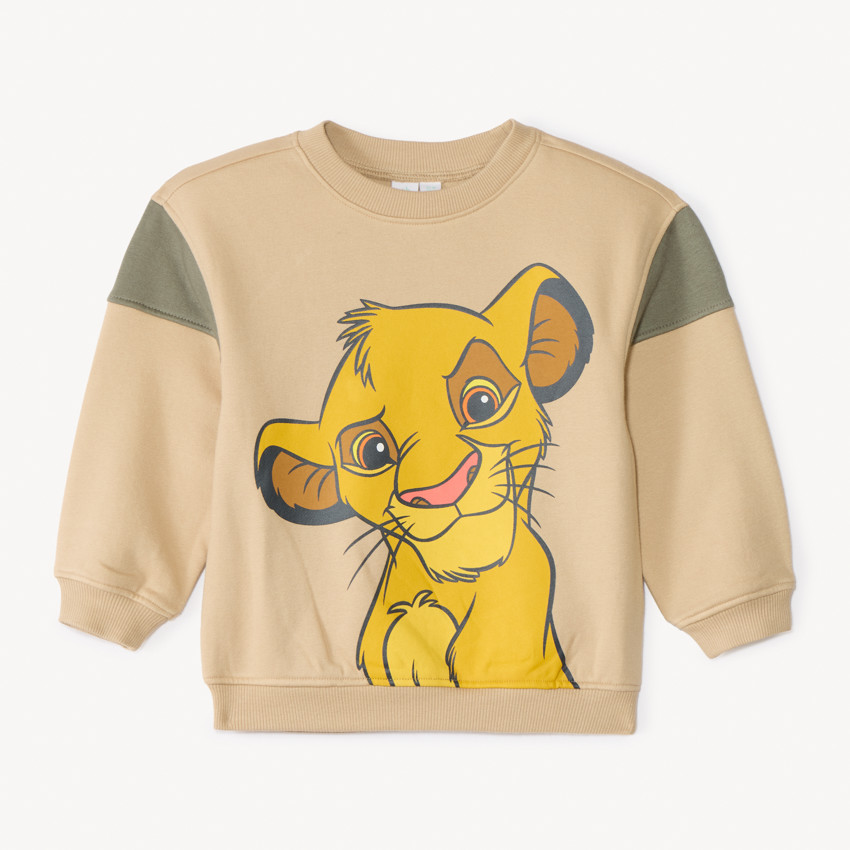 Oversized fleece sweatshirt Simba Disney voor babyjongen 
