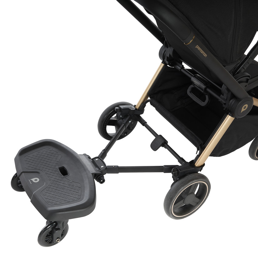 Planche à roulettes avec assise Tony pour poussette noir 