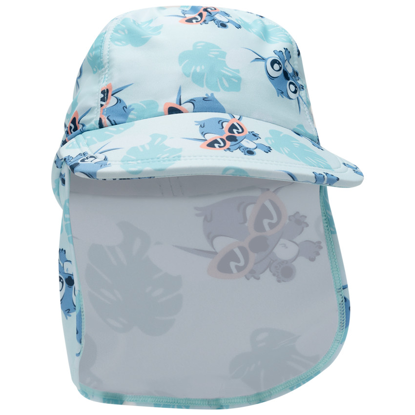 Casquette saharienne anti-UV imprimé Stitch Disney pour bébé 