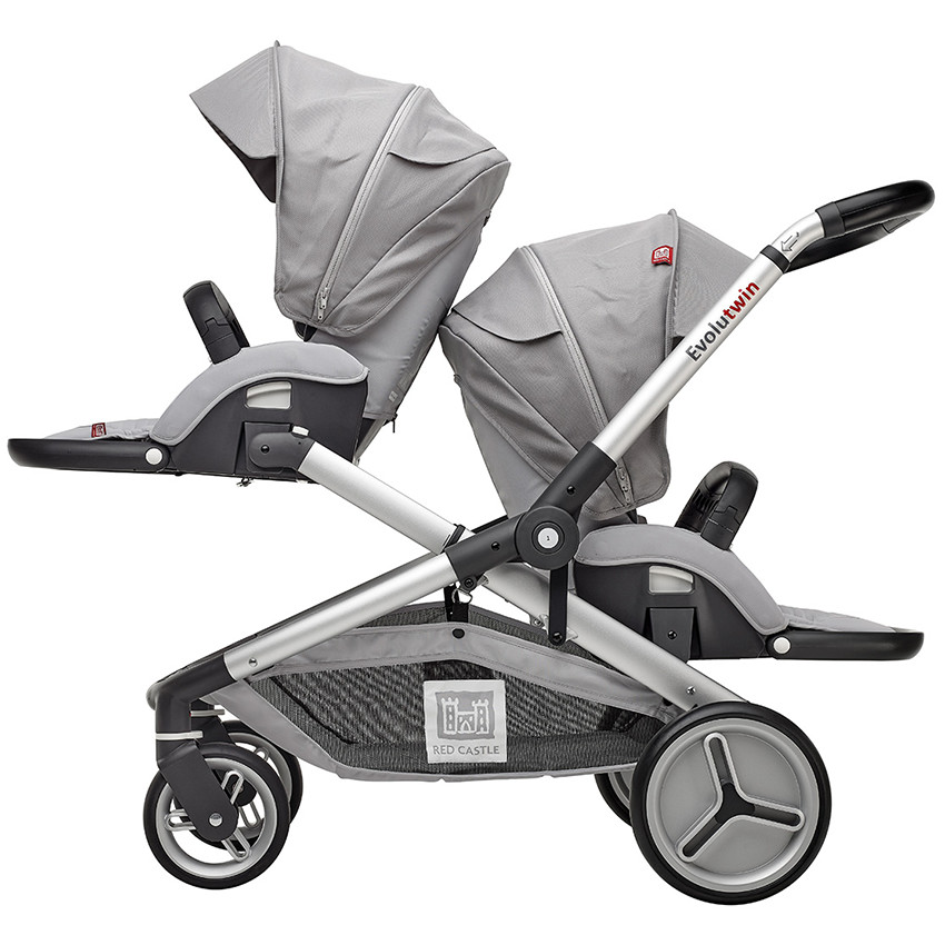 Poussette jumeaux Evolutwin® - Gris 