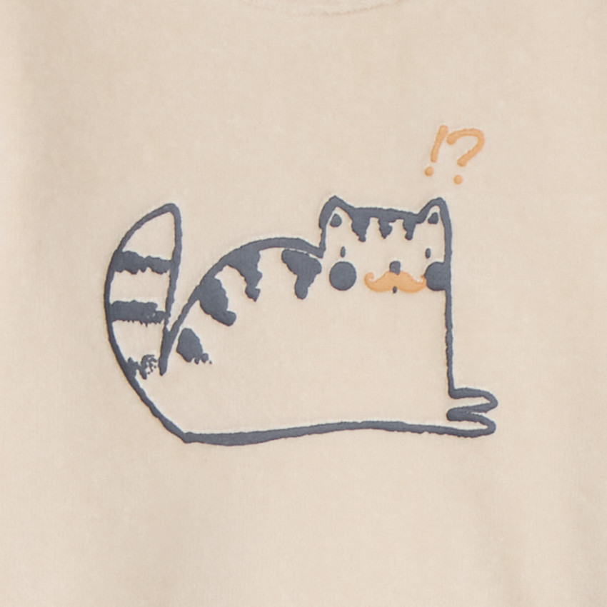 Set pyjama 2 pièces en velours fantaisie pour bébé  