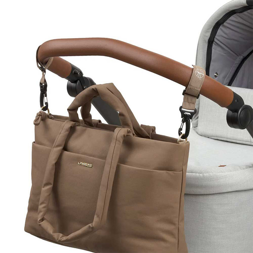 Sac à langer avec bandoulières Liva Hazelnut 