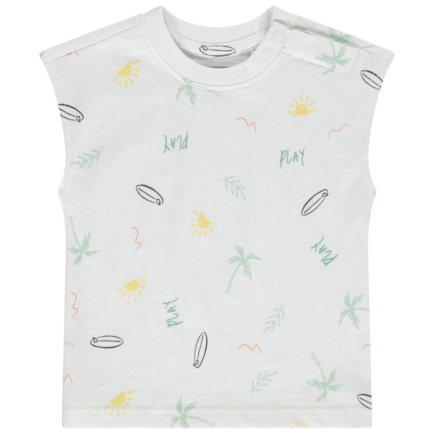 Losse pasvorm t-shirt met fantasieprint voor babyjongens 