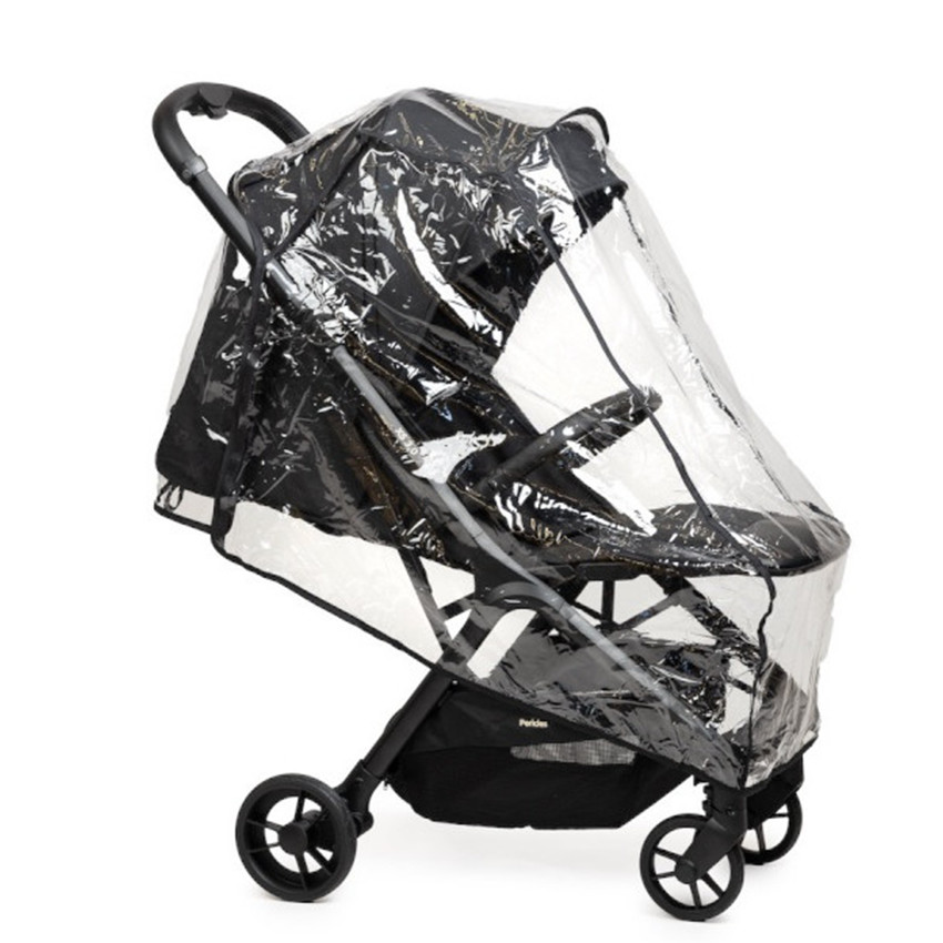 Poussette XS 3.0 ultra compacte + hab pluie + sac de transport Pure Black 