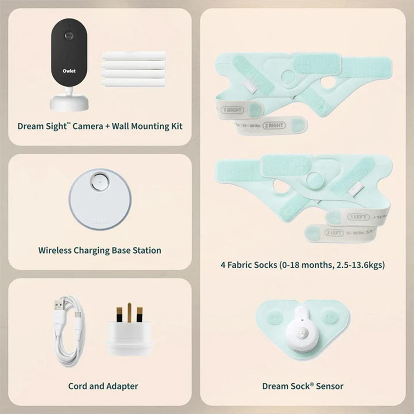 Pack Videobabyfoon + Dream Sock Mint 