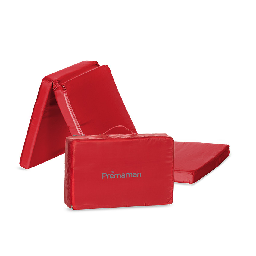 Matelas de lit pliant - Rouge 