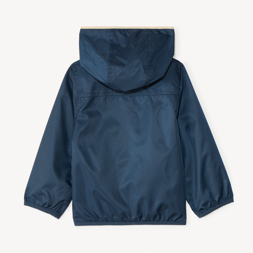 Effen jersey gevoerd windjack voor babyjongen 