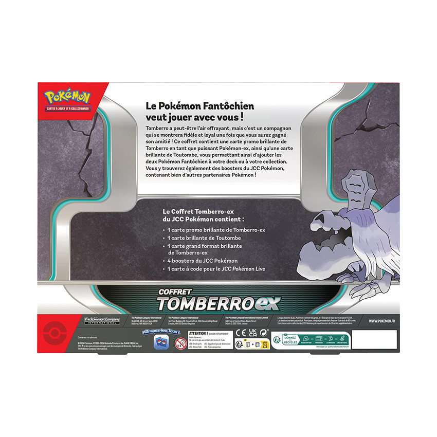 Coffret Pokémon Tomberro-EX 4 bossters 