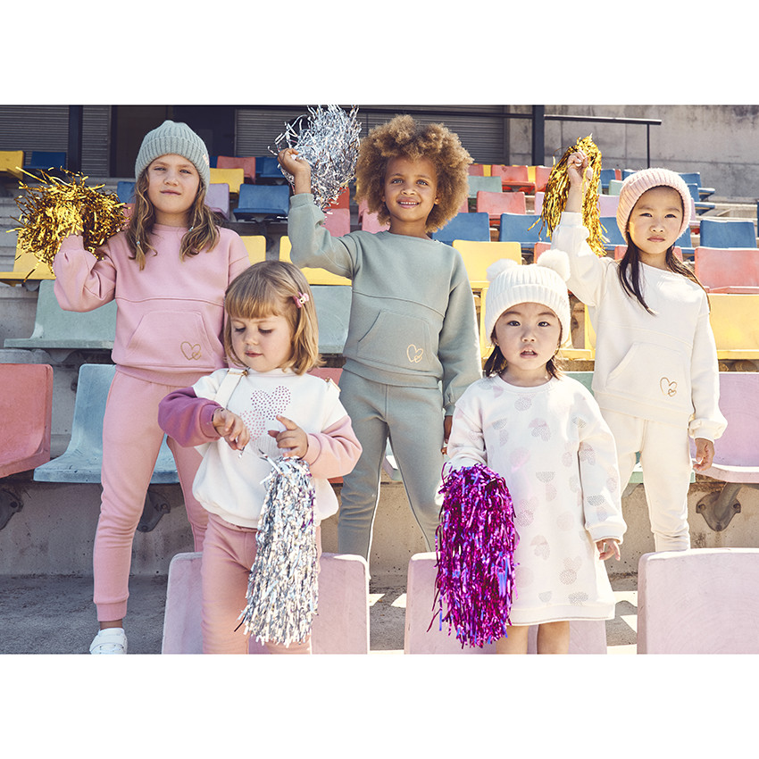 Jogging en molleton uni pour fille 