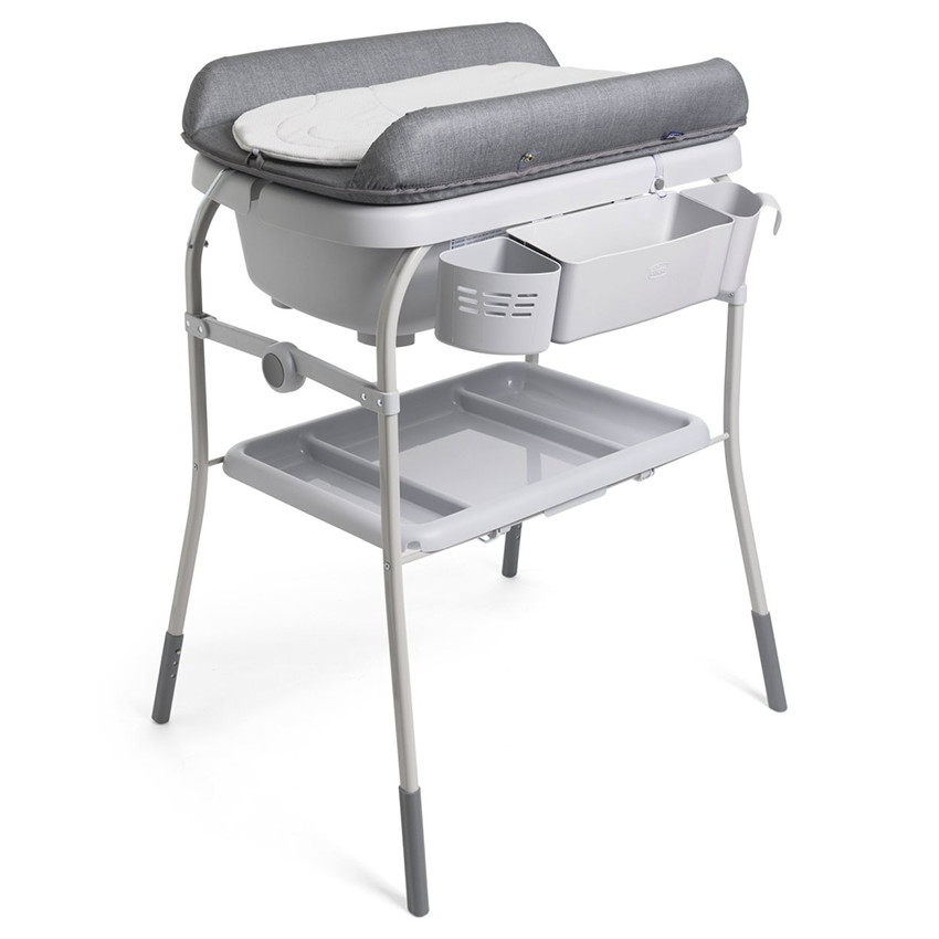 Baignoire avec table de change Cuddle & Bubble graphite melange 