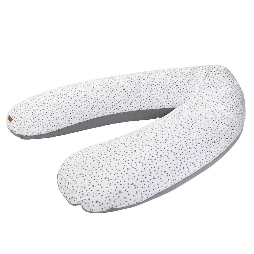 Borstvoedingskussen met microkorrels 160 cm print Dots 