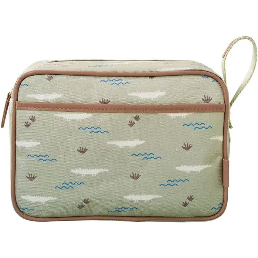 Toilettas Krokodil Olijf 