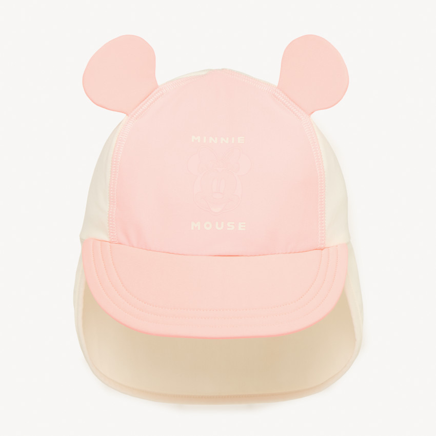 Casquette saharienne anti-UV oreilles Minnie Disney 3D pour bébé fille 