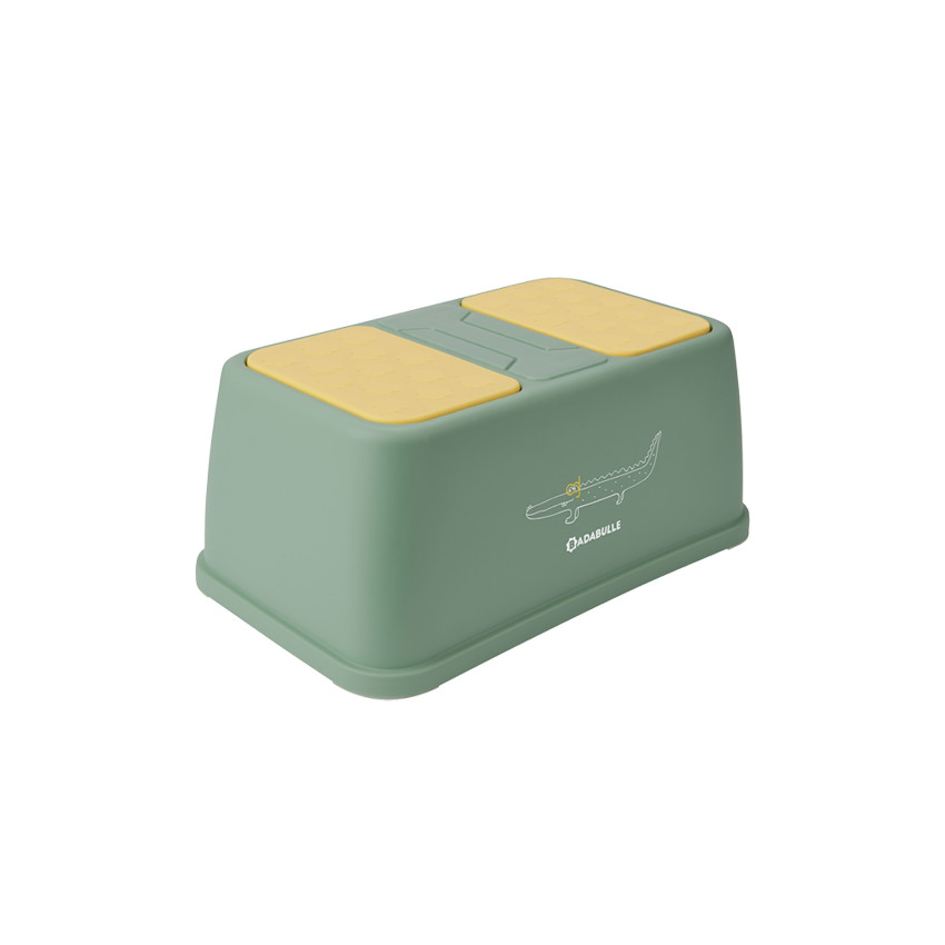 Marche-pied antidérapant - Crocodile Vert/Jaune 