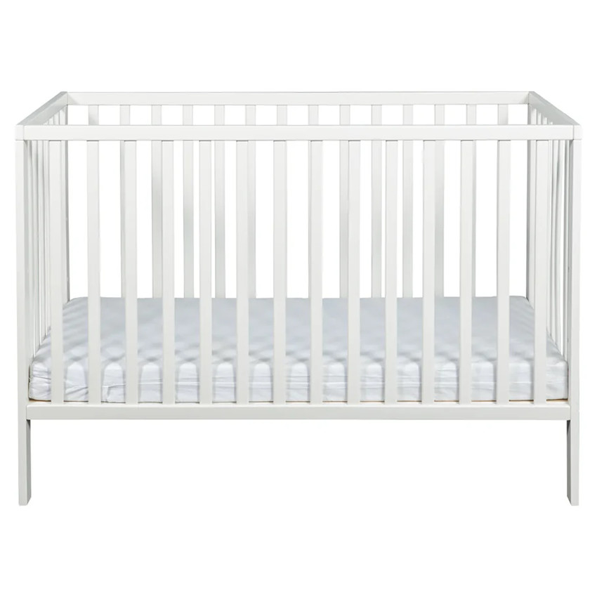 Lit Alva sommier réglable en hauteur 60/120 Blanc 