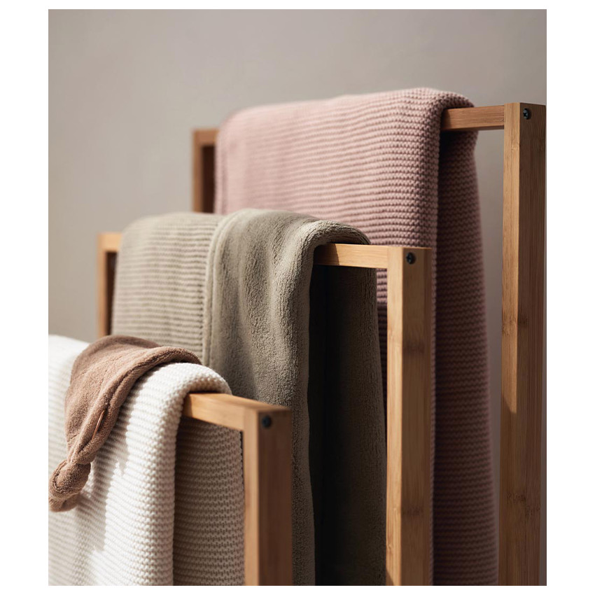 Deken wieg Basic Knit Fleece 75x100 cm - Wild Rose 