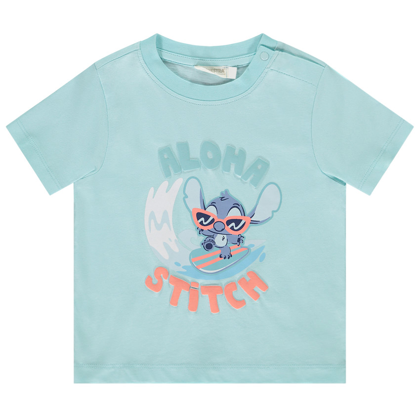 T-shirt manches courtes Stitch Disney pour bébé garçon 