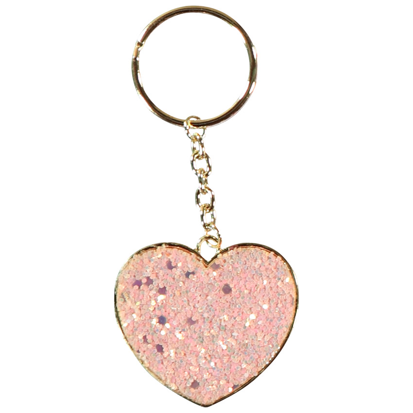 Porte-clefs en forme de cœur pour fille 