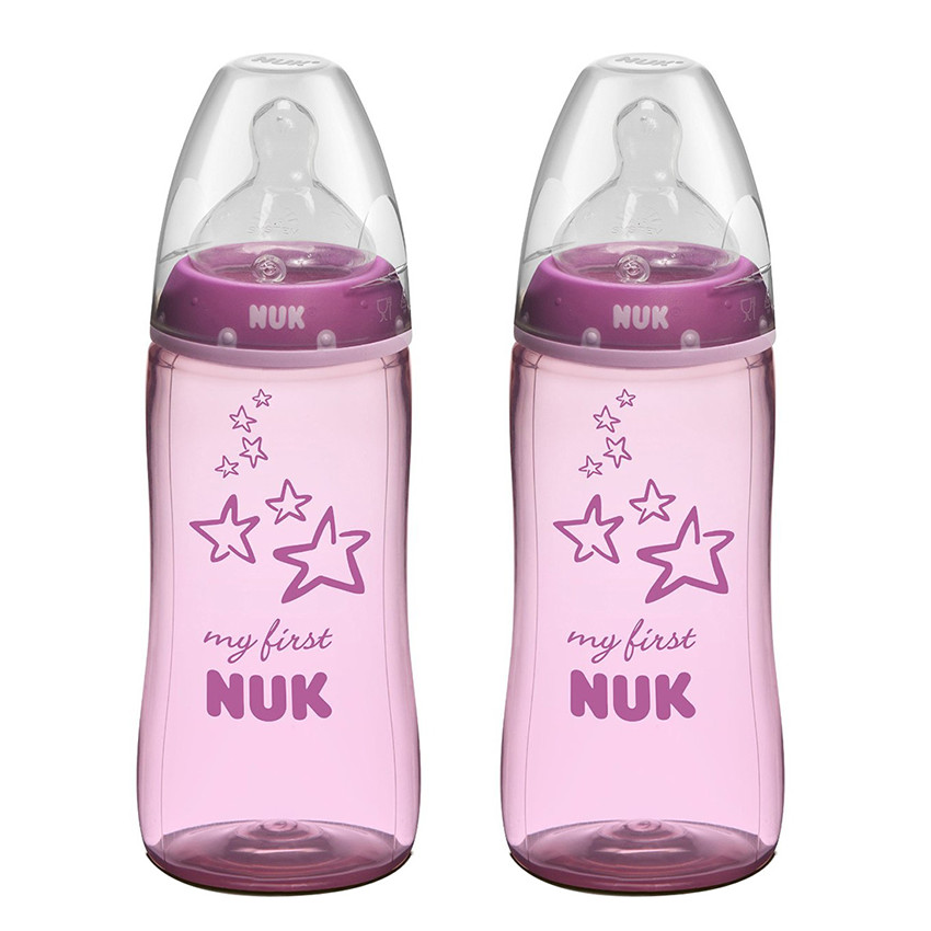 Lot de 2 biberons First Choice 300 ml - Bleu 