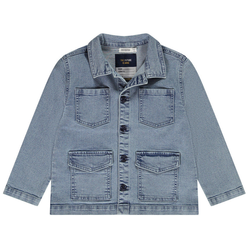 Worker jeansjack met meerdere zakken voor jongens 