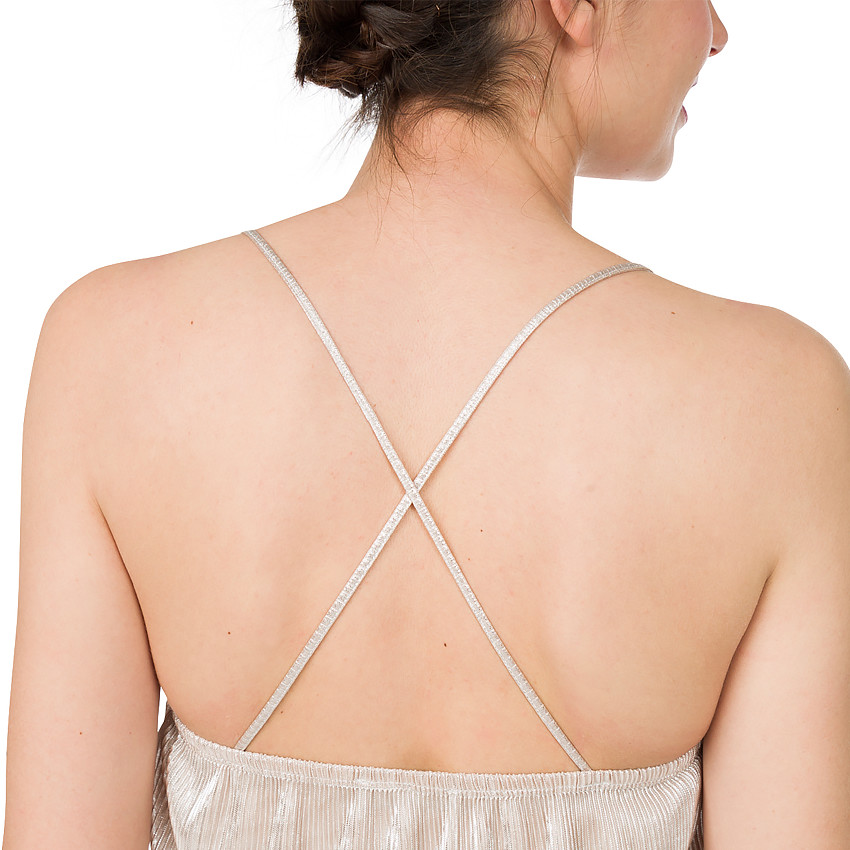 Top de grossesse brillant à plis soleil 