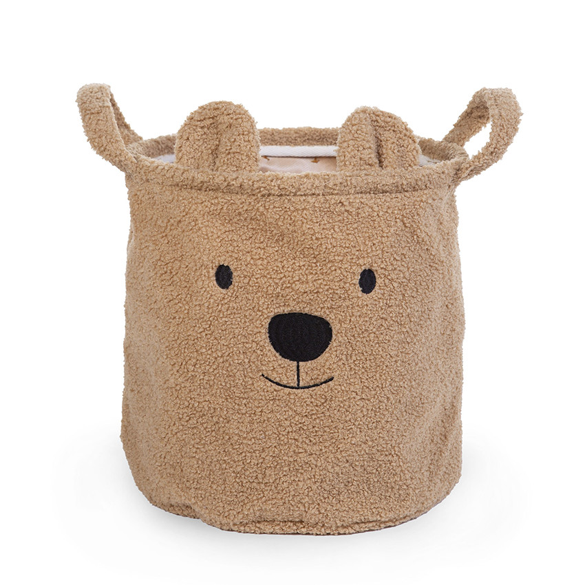 Panier de rangement Teddy 30 x 30 x 30cm - Beige  