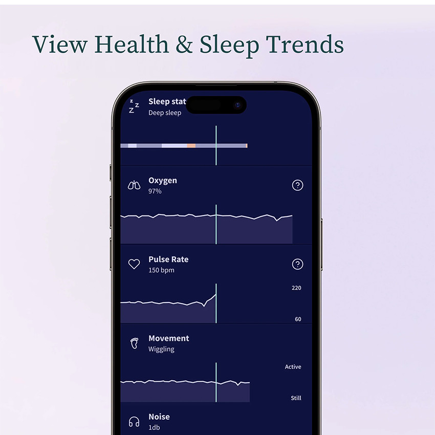 Dream Sock moniteur de sommeil Appli Gsm Wi-Fi Mint 