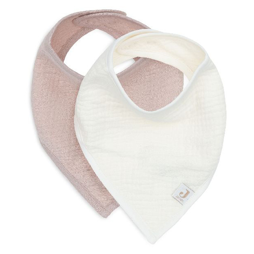 Slab bandana katoen gaas Wild Rose/Oatmeal 2stks 