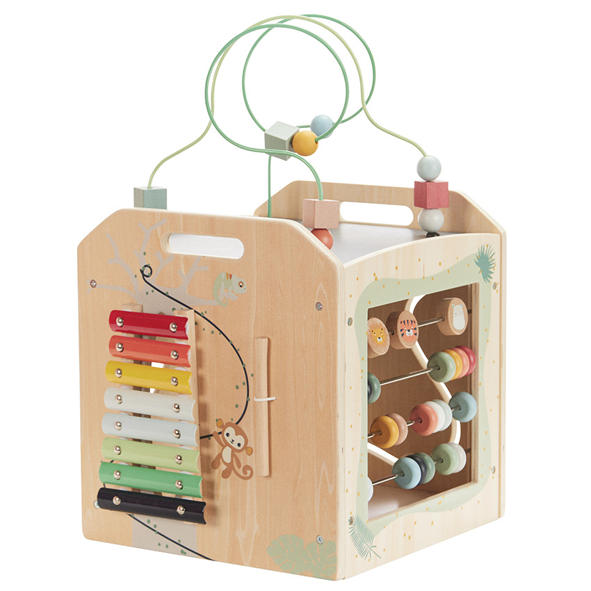 Cube d'activités XXL en bois Happy Wild 