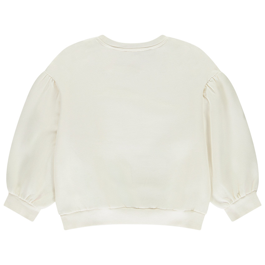 Oversize sweatshirt met boucletten patches voor meisjes 