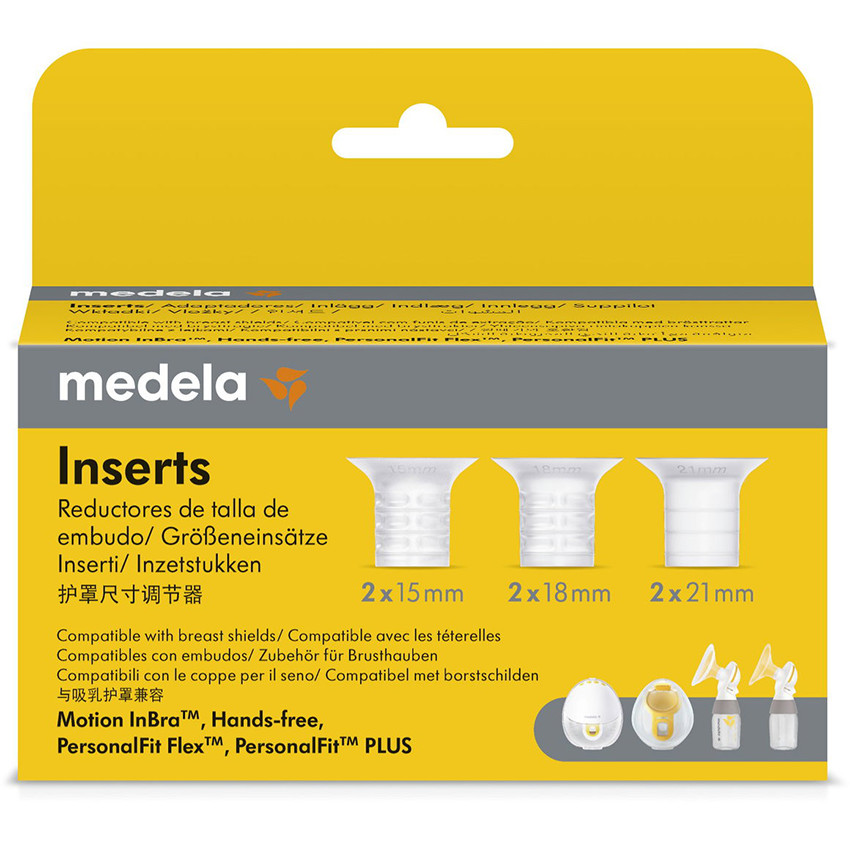Lot de 6 Inserts pour Téterelles 2x15mm-2x18mm-2x21mm 