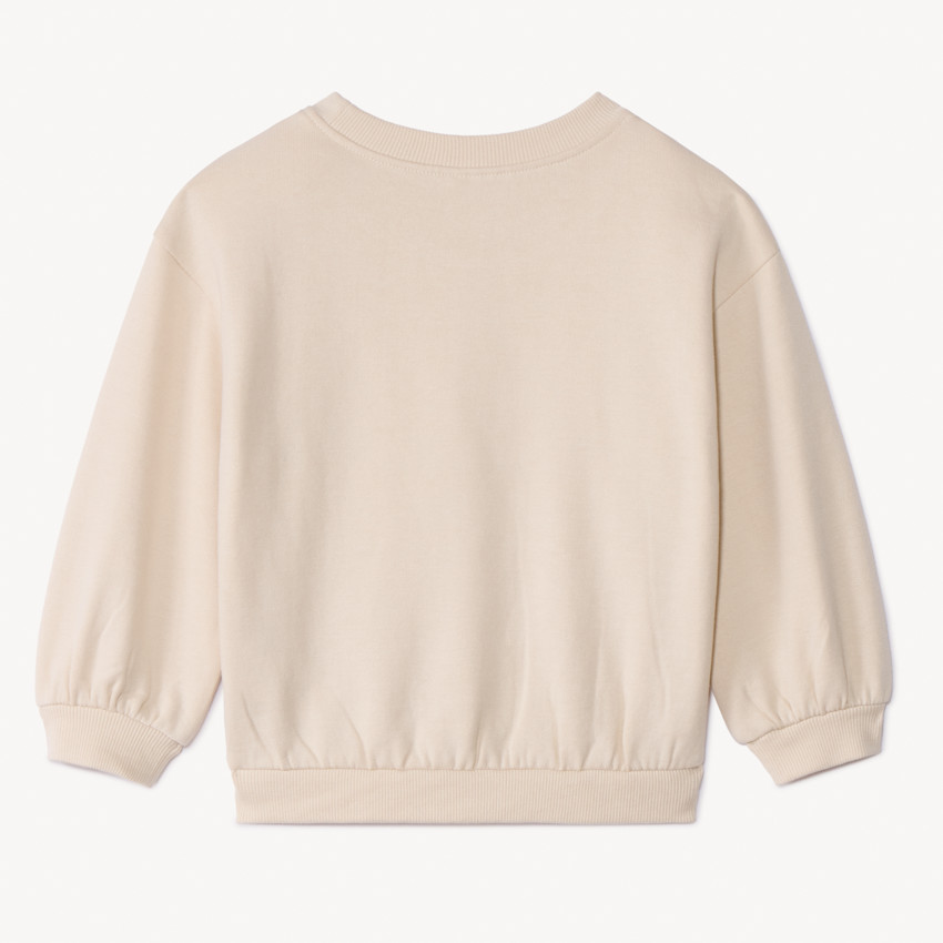 Oversize fleece sweatshirt met print voor babyjongens 