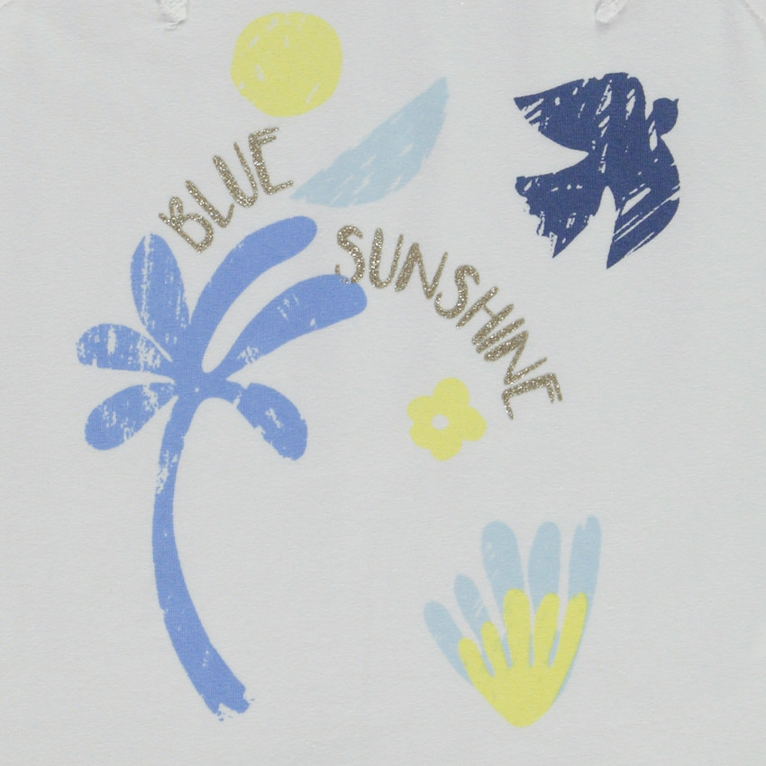 Tweedelige set met fantasie tanktop met Engels borduursel voor meisjes 