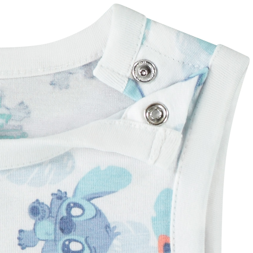 Set van 3 mouwloze bodies Stitch Disney voor baby jongen 