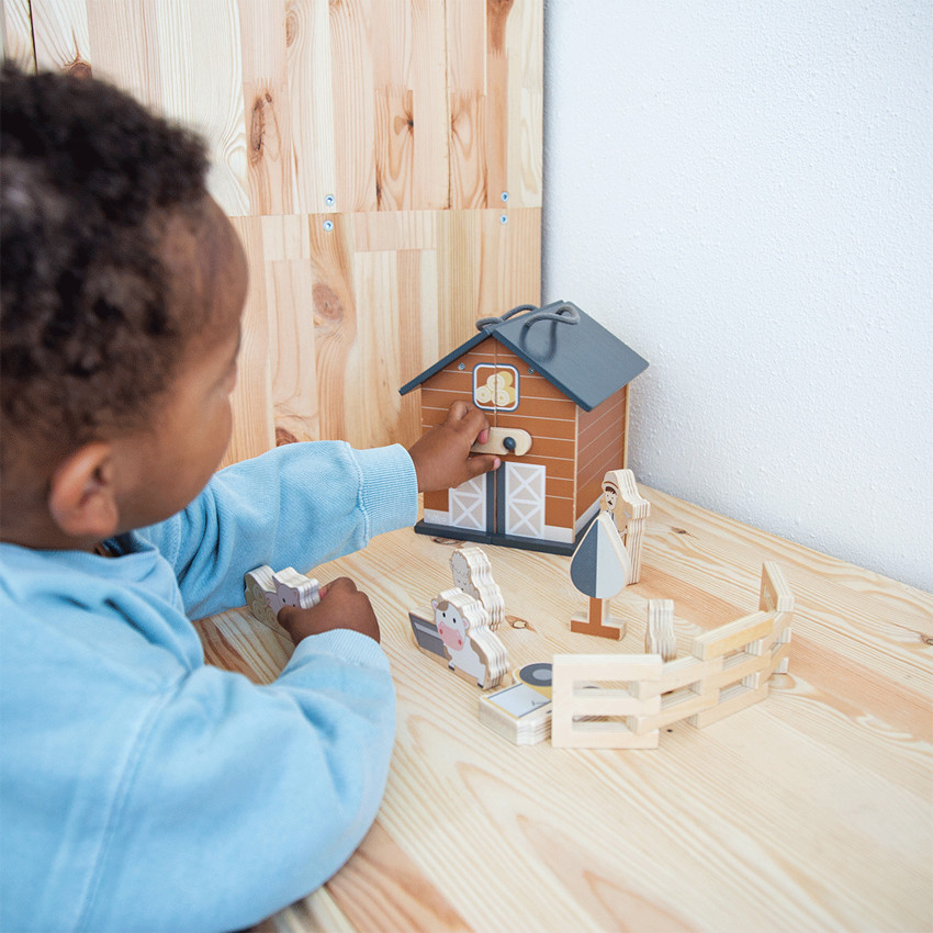 Ferme pliante en bois 