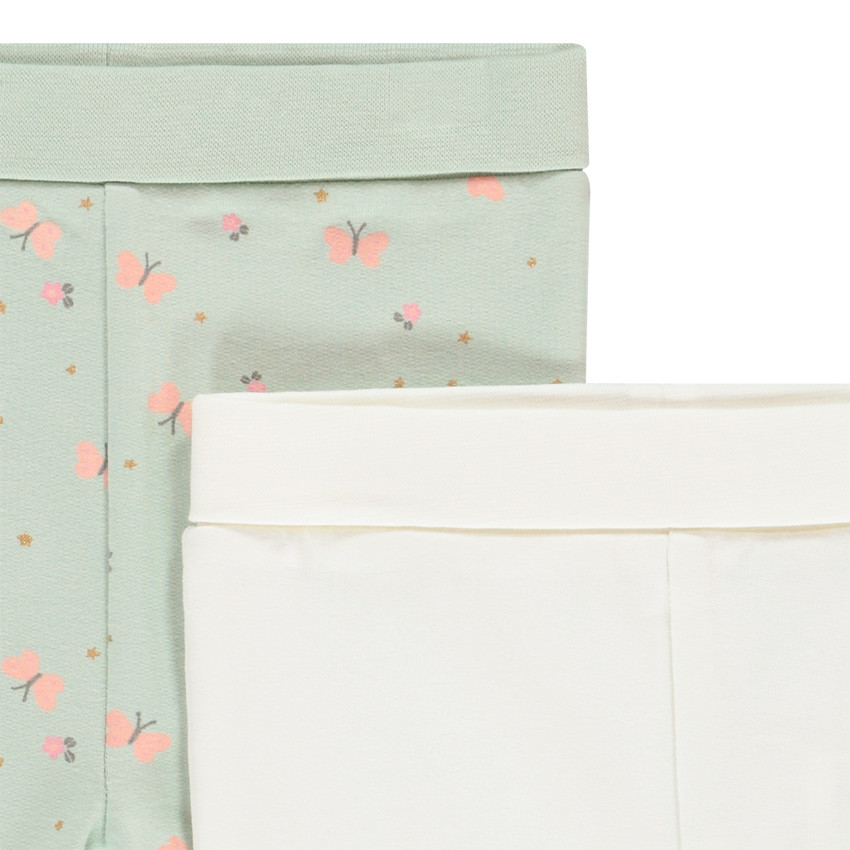 Lot de 2 caleçons imprimé papillons pour bébé fille 