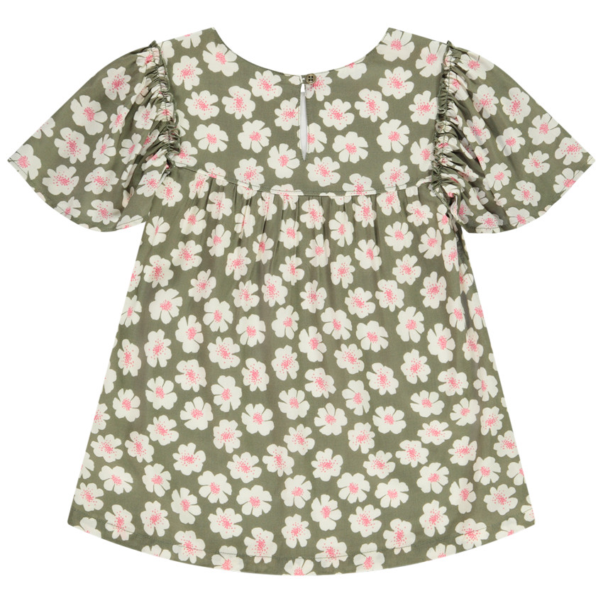 Tuniek korte mouwen met bloemenprint voor meisjes 