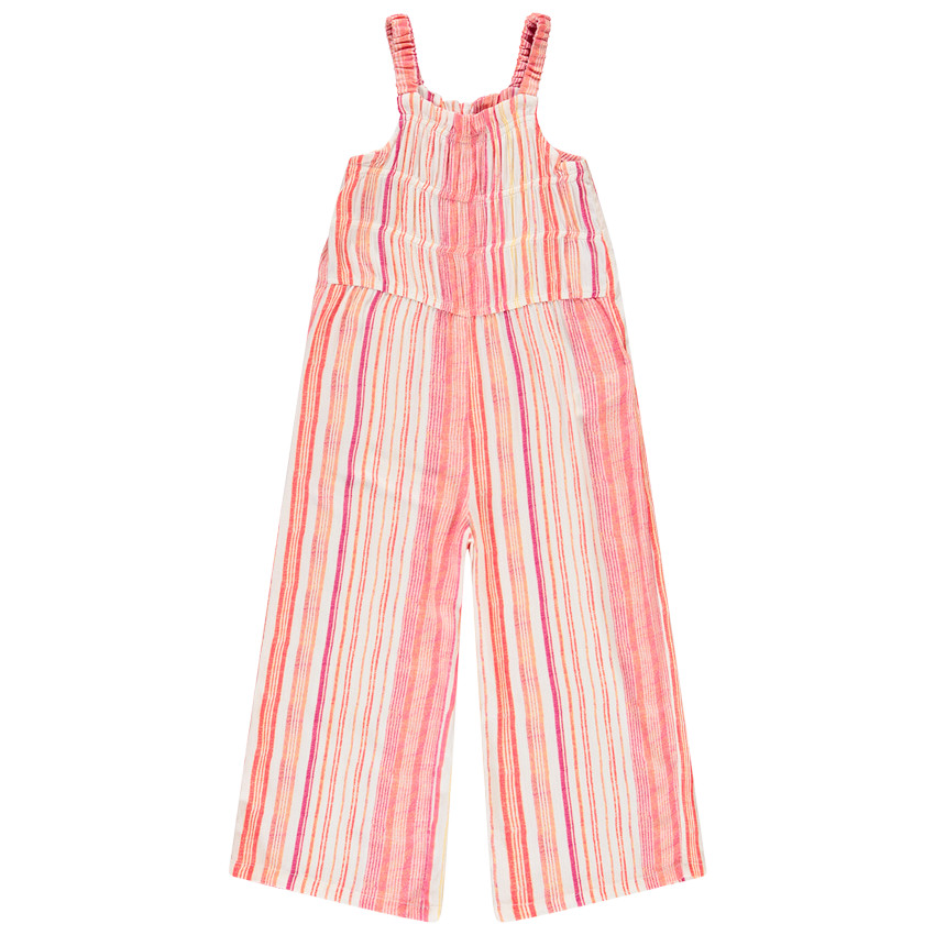 Combinaison longue en voile avec rayures pour fille  