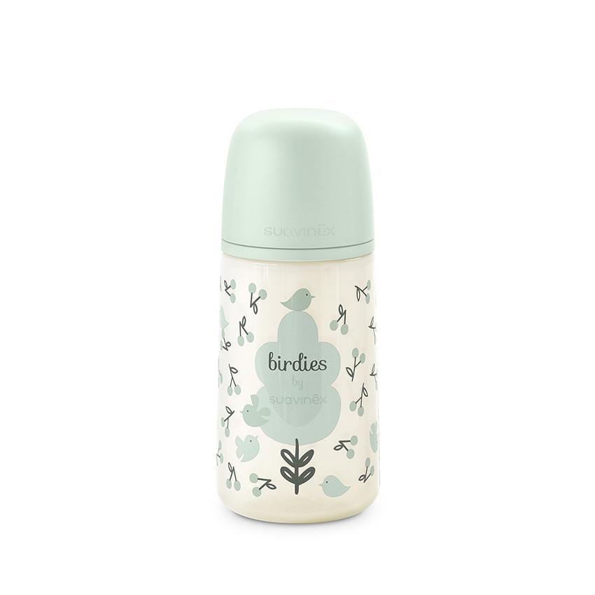Biberon 270ml avec tétine SX Pro M Birdies vert 