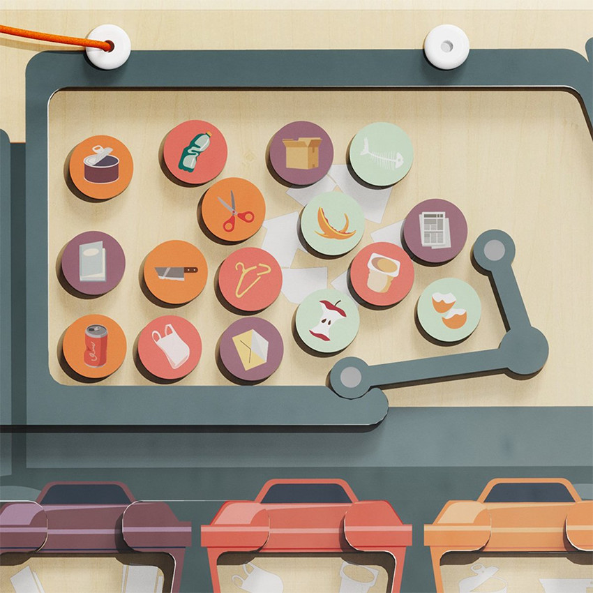 Magnetisch doolhof Afval sorteren 3jaar+ 