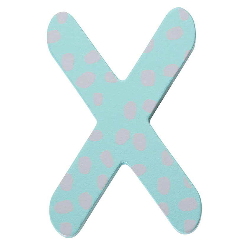 Houten decoratieve letter X 