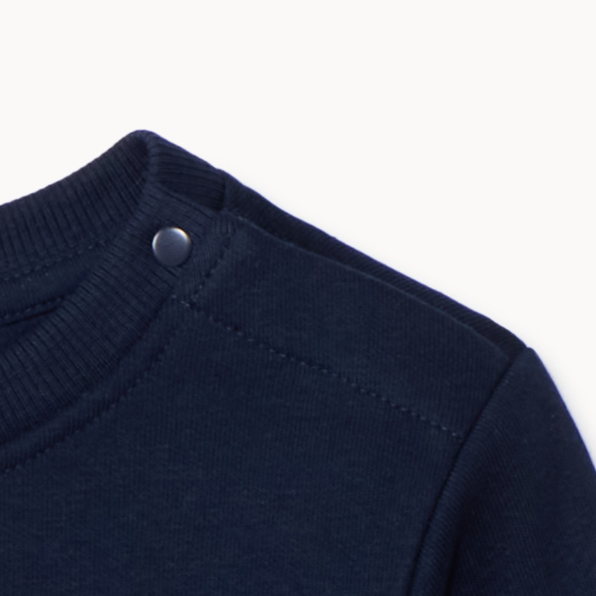 Sweatshirt in fleece met embossed print voor babyjongens 