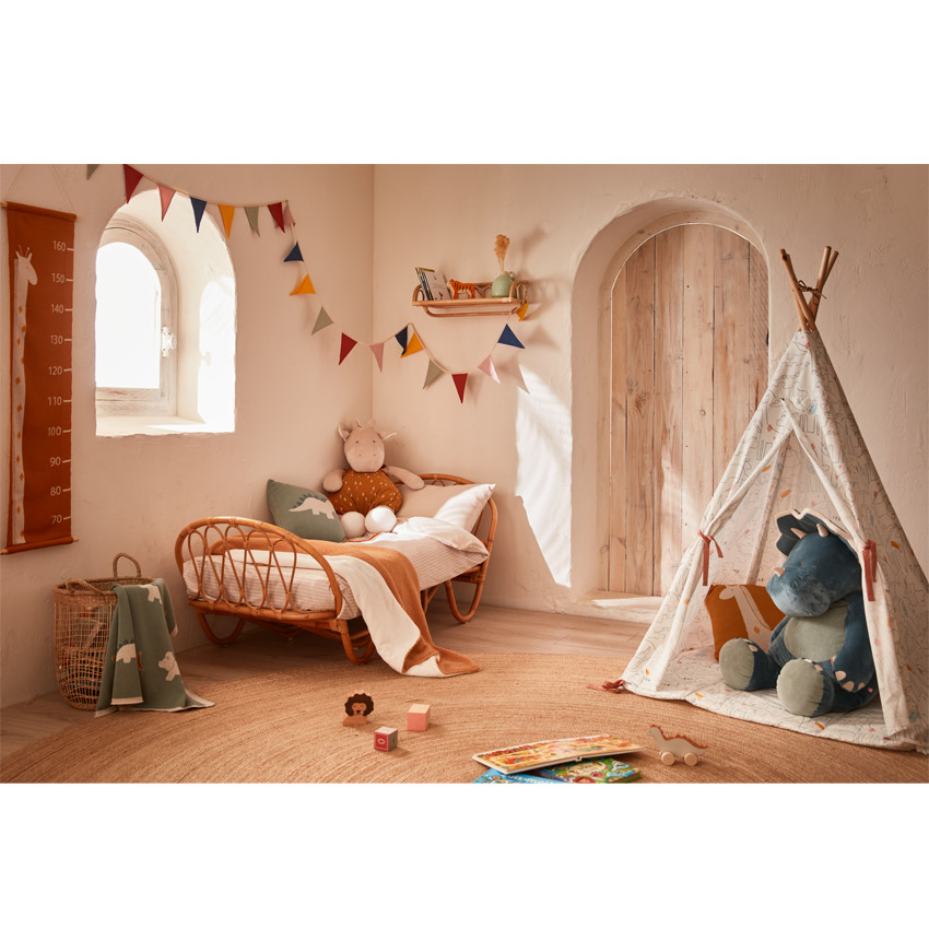 Grande peluche Ops en veloudoux - Bleu 