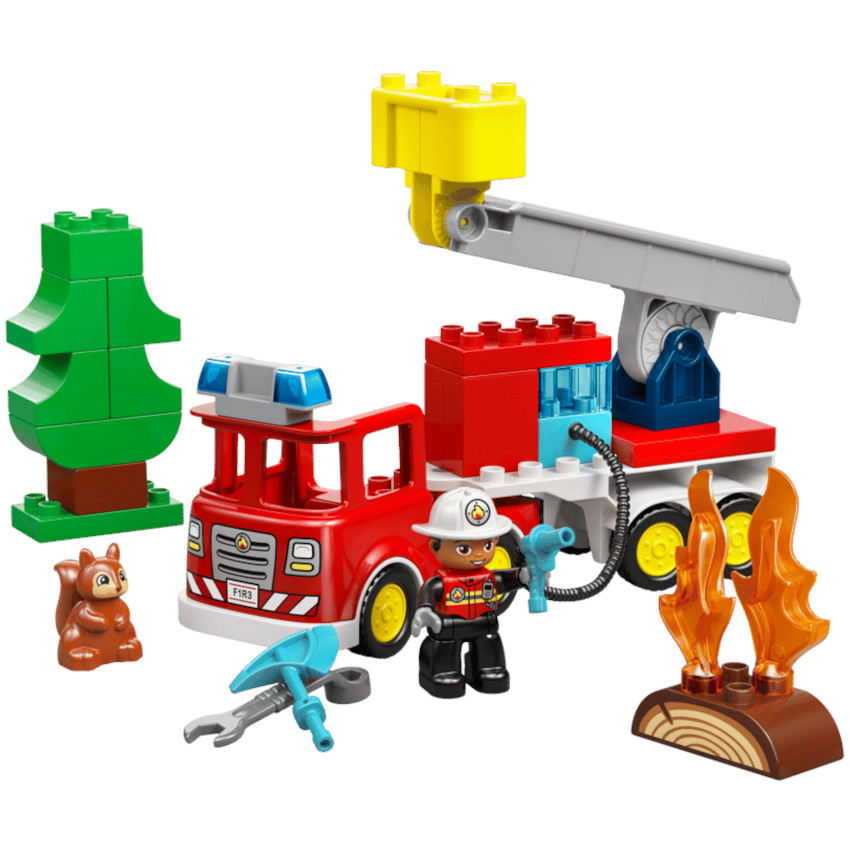 A THEME LEGO CITY - LE CAMION DE POMPIERS - 28PCS - 2+ 